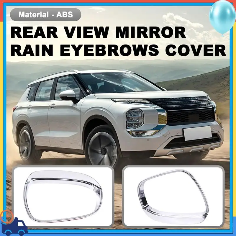 

A90Q-Rear View Mirror Rain Eyebrows Cover Door Side Rearview Mirrors Protector For Mitsubishi Outlander 2023 2024