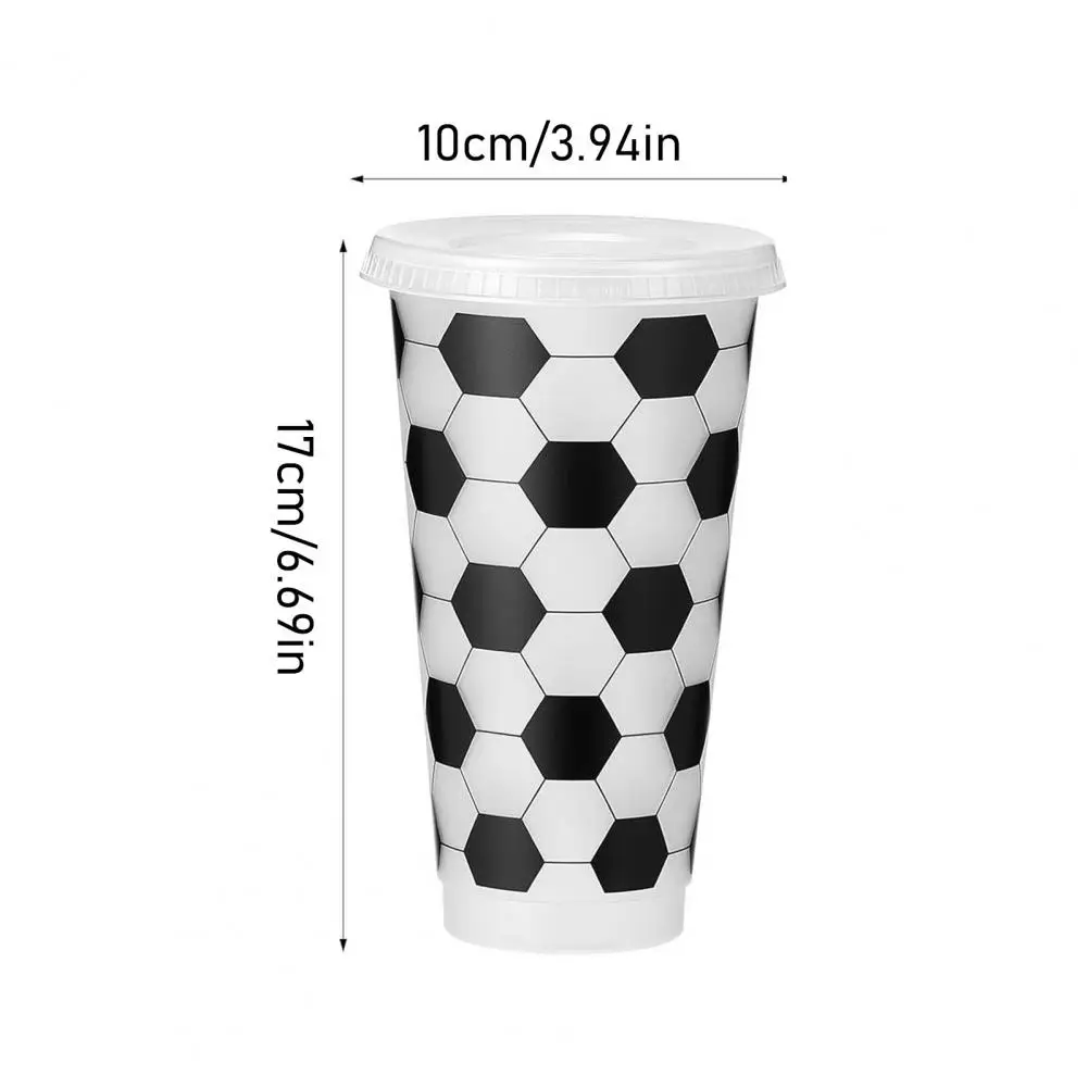 Reusable Football Cup 24oz Plastic Drinking Bottle Football Themed Tumbler Game Day Sports Football Party Supplies Party Favors