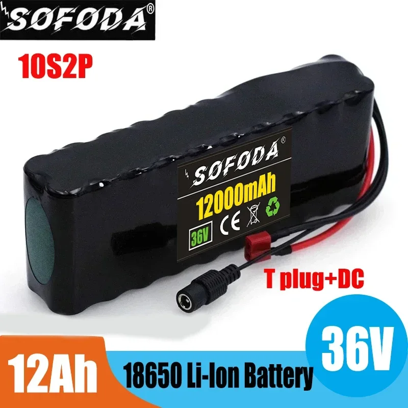 

10S2P 36V 12000mAh 18650 Li-Ion Battery 1000W High Power and Capacity 36V Motorcycle Scooter