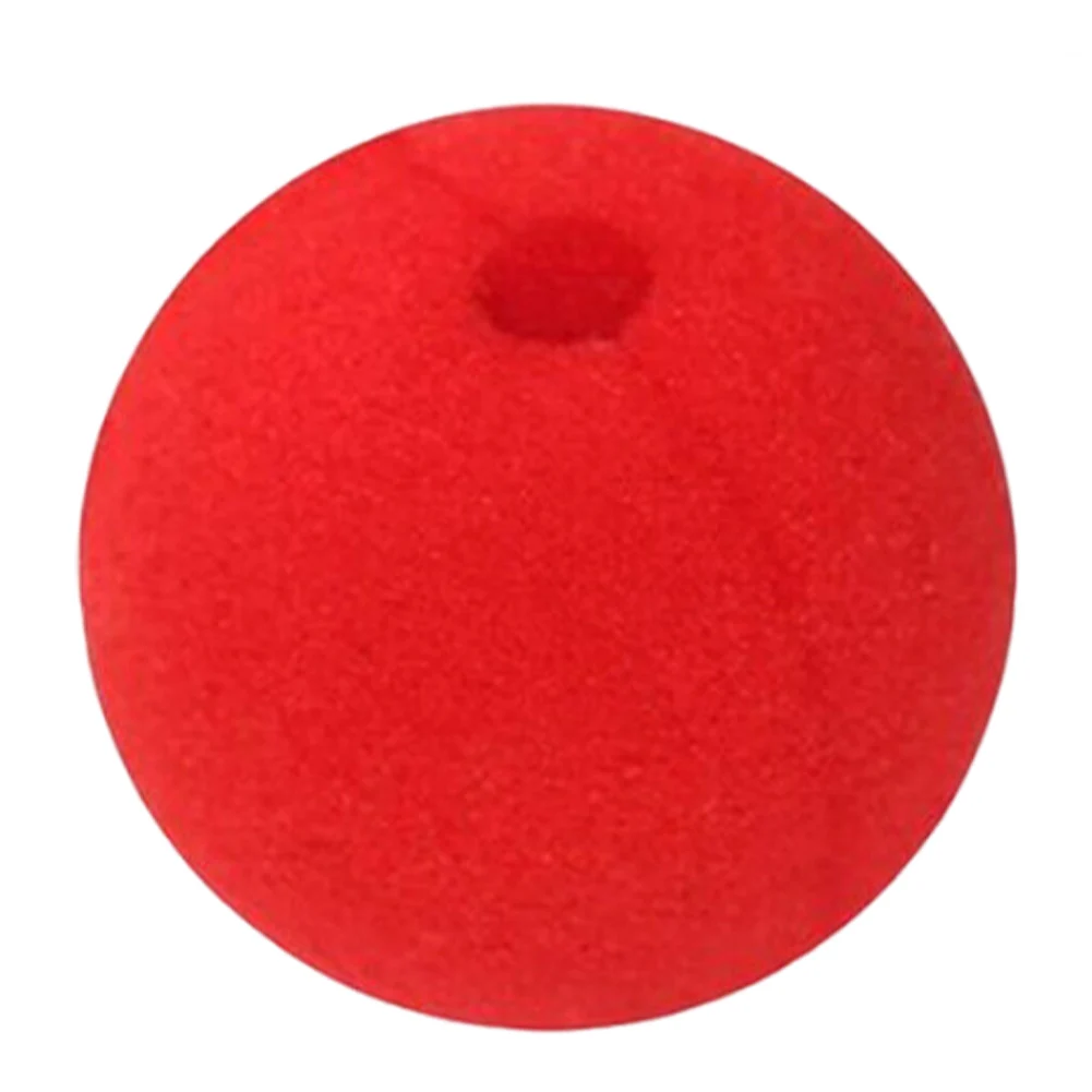 Bolas de Espuma Rojas de 50 mm, Nariz de Payaso de Circo Reutilizable para el Día de la Nariz Roja, Bola de Espuma de Circo, Accesorios de Cosplay Rojos y Suaves, Suministros de Circo