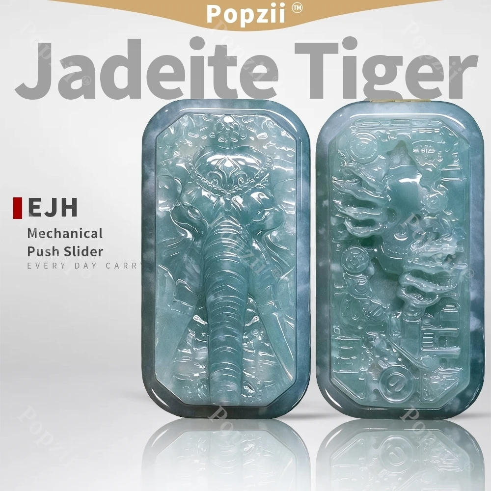 Ejh-reglas de tigre de jadeíta, deslizador de empuje EDC, deslizador mecánico para adultos, juguete inquietante, aparatos para aliviar el estrés en la oficina, juguetes para la ansiedad