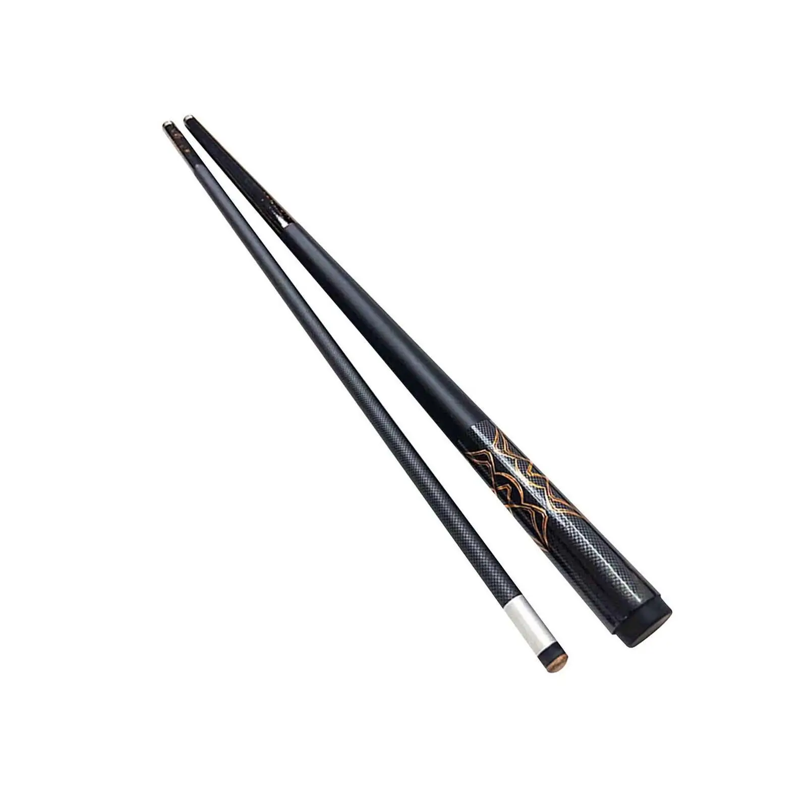 

Two Section Snooker Cue Wooden Carbon Fiber Billiard Stick Professional 58 Inch for Adults Training Pool Accessories