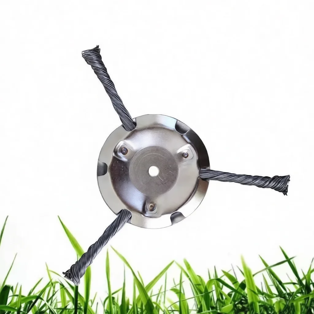 Replacement Head Steel Cutter Blade Grass Trimmer Lawn Mower Accessory Durable Garden Tool For Yard Maintenance