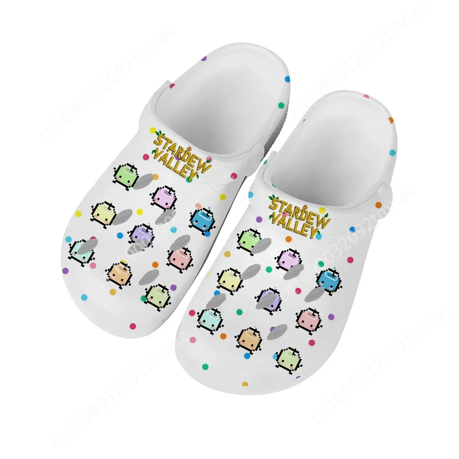 Stardew Valley Home Clogs Cartoon Game Mens Womens Teenager Custom Fashion Built Water Shoes Garden Beach Hole Slippers Sandals