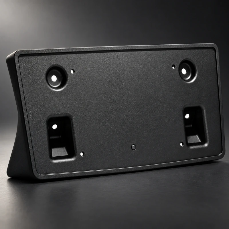 D5BE Black Front License Plate Bracket with Preformed Mounting Holes Replace 22774440