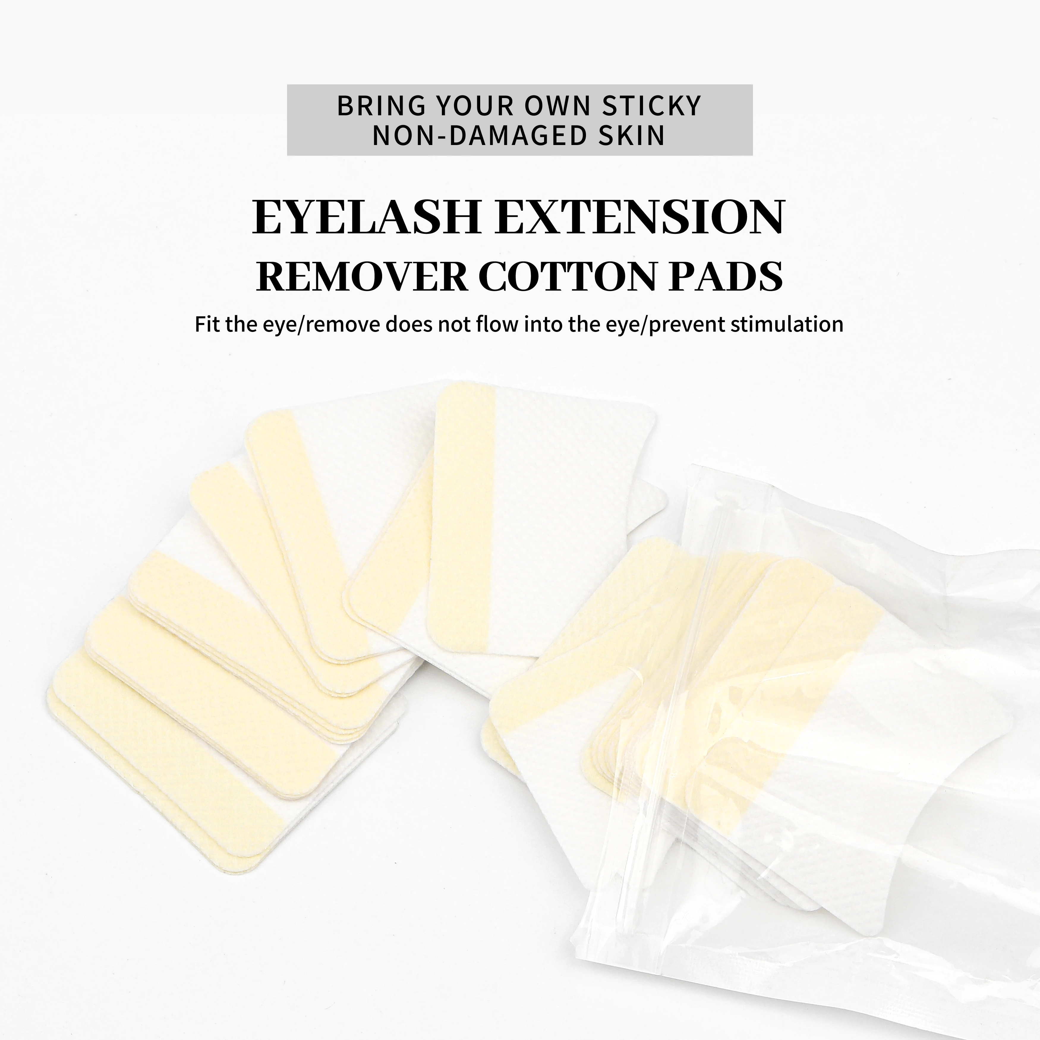 40pcs Cotton Disposable Under Eyelash Pad False Eyelashes Extension for Removing Grafting Eyelash Makeup Tools