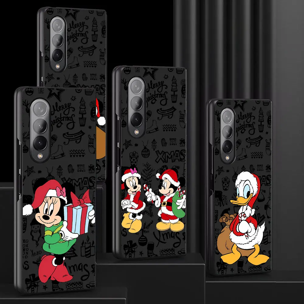 Świąteczne etui Disney Mickey Minnie do Samsung Galaxy Z Fold6 Z Fold3 ZFold4 Z Fold5 5G Z Fold4 5G Coque Bumper Cover