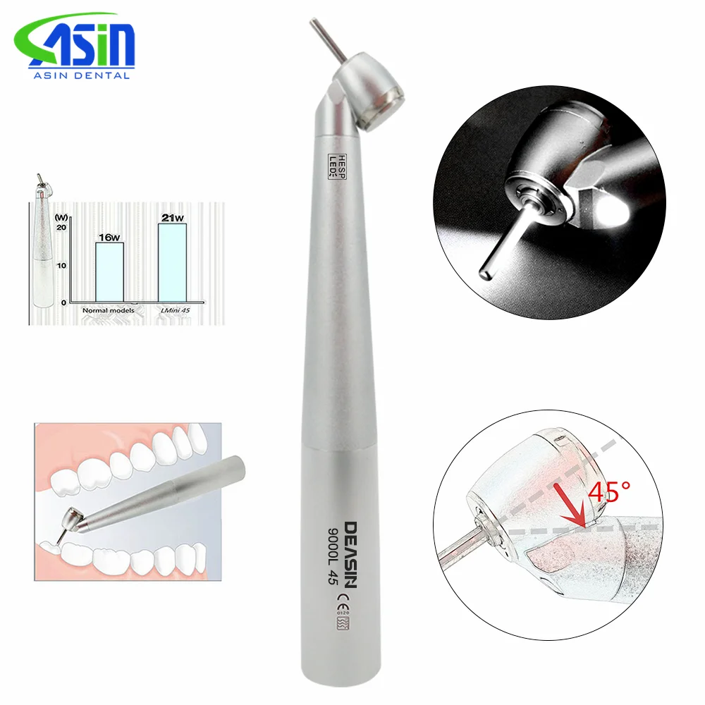 Professional tooth extraction 45 Degree Dental Fiber optic High Speed air turbine Handpiece for Teeth Remove For KAVO Coupling