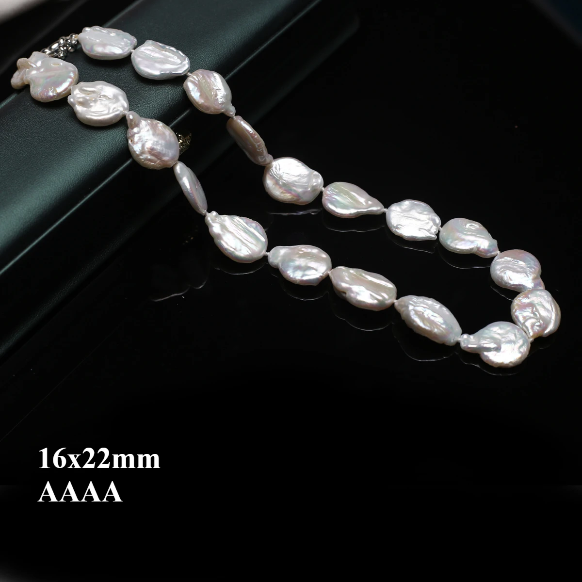 

16x22mm 4A Natural Freshwater White Bead Baroque Pearl Large Teardrop Jewelry Make DIY Necklace Bracelet Accessories 43-45cm