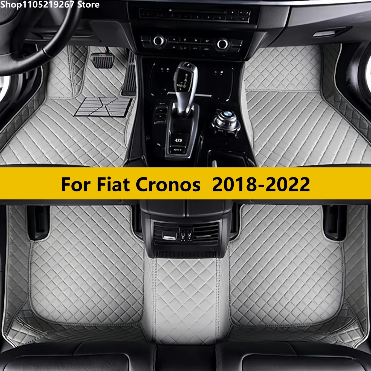 Alfombrillas de coche personalizadas de cuero para Fiat Cronos 2018 2019 2020 2021 2022, accesorios para coche, cubiertas personalizadas, alfombrilla para pies