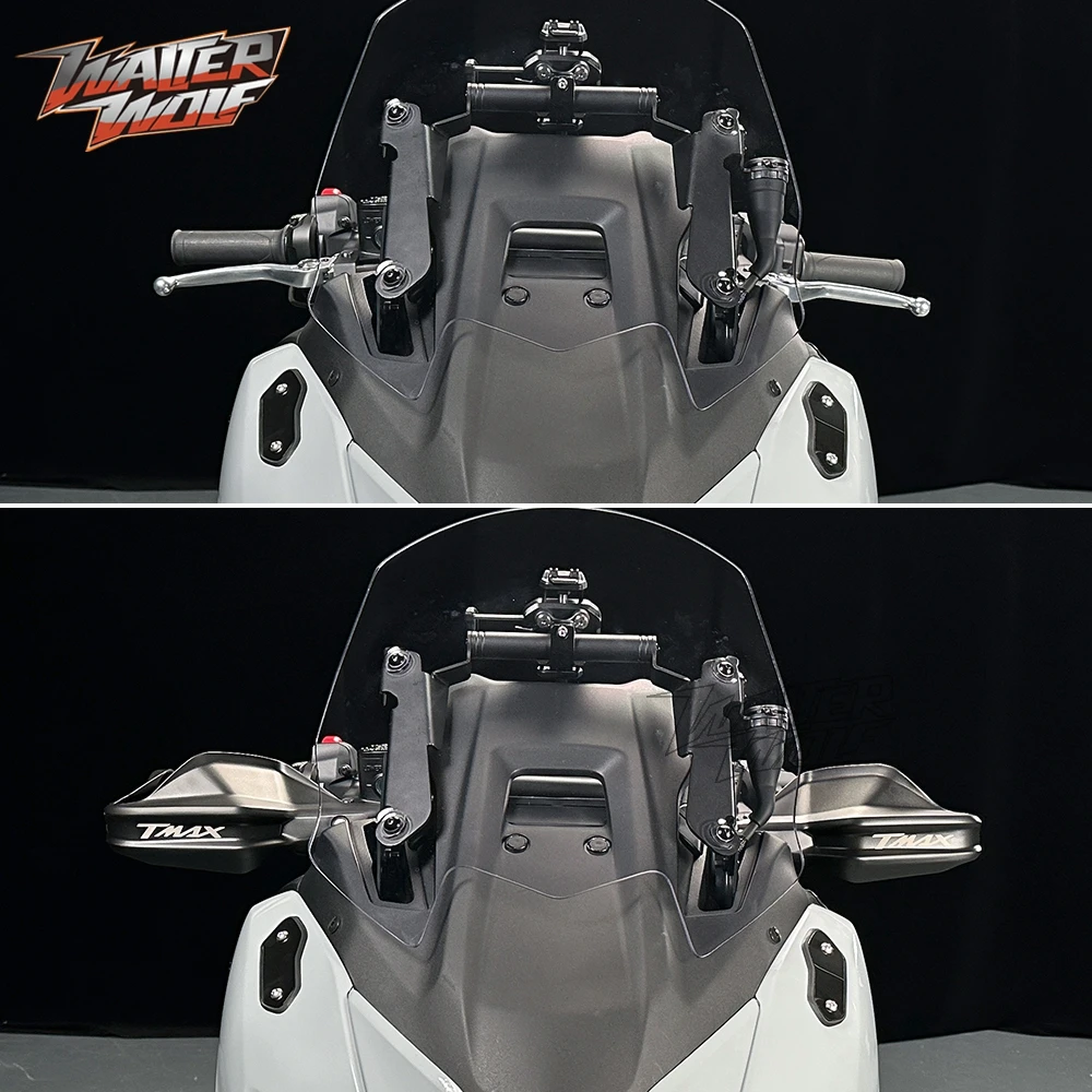 2025 TMAX560 Black Motorcycle Handguard For YAMAHA Tmax 560 XP560 T-MAX T MAX 560 2020-2024 Handlebar Windshield Hand Guards