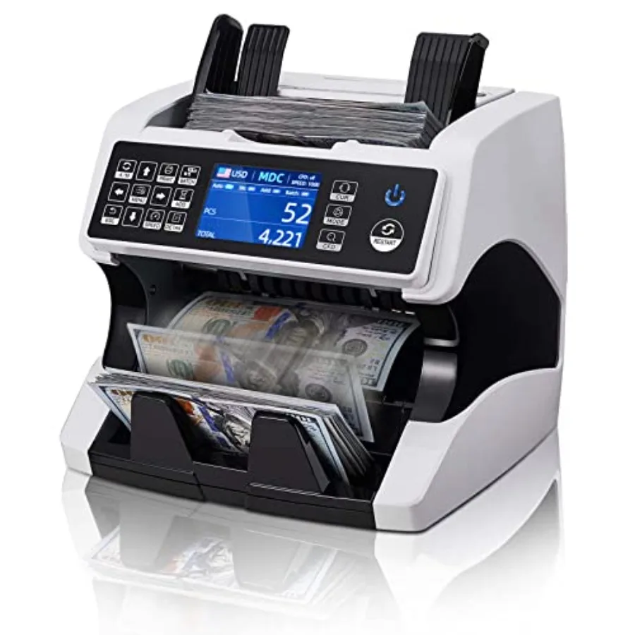 

IMC01 Bank Grade Money Counter Machine Mixed Denomination 2CIS/UV/IR/MG/MT Counterfeit Detection Serial Number MUL Currency Cas