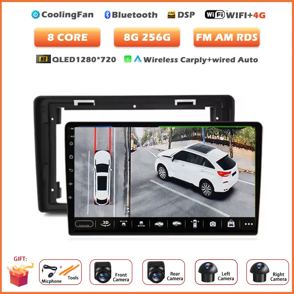 Android 16 Auto Voor Citroen C2 C3 2001-2010 Auto Radio Multimedia Speler Video GPS Navigatie Carplay Touchscreen Stereo gereedschap