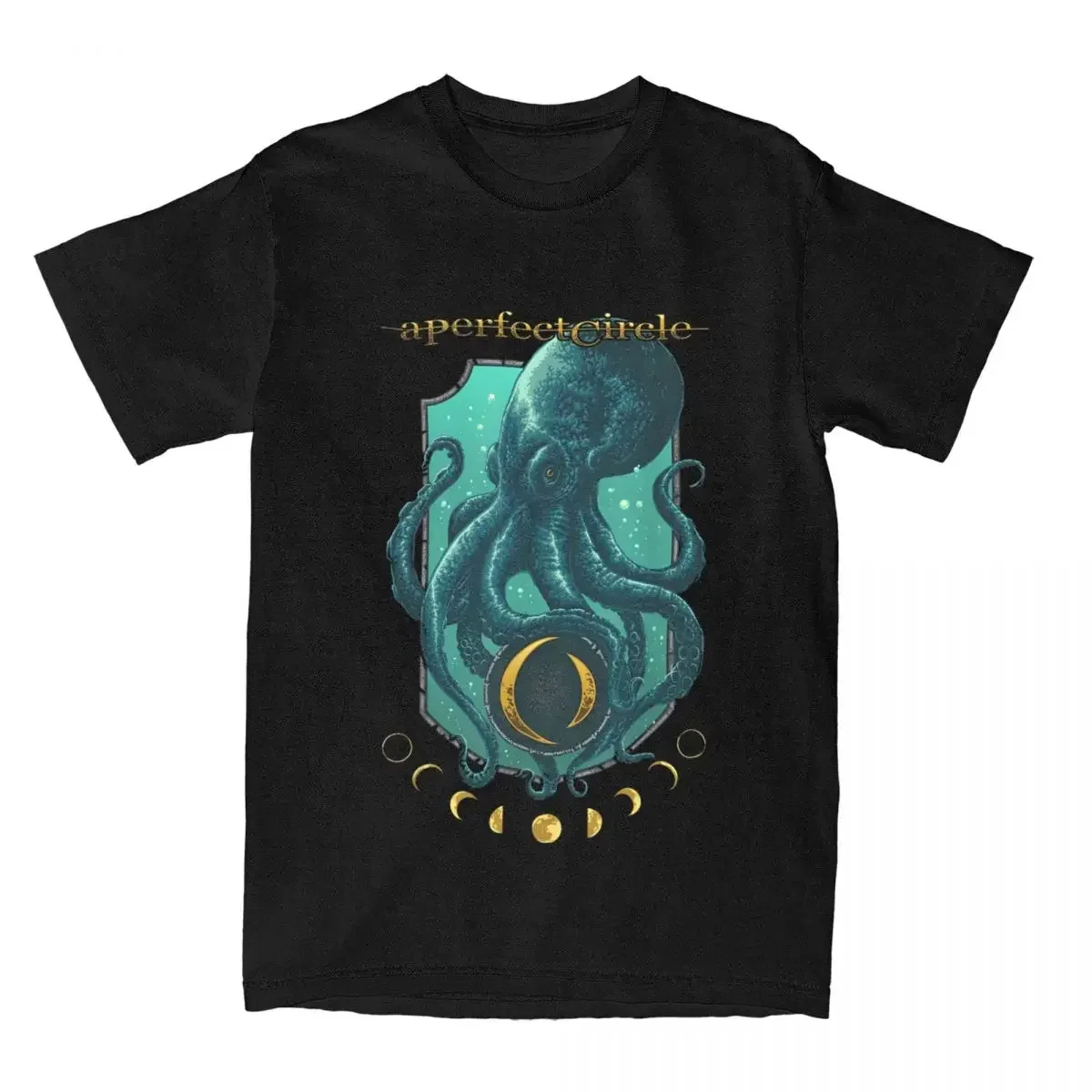 Men's A Perfect Circle Moon Oracle T Shirt Rock Band 100% Cotton Tops Vintage Short Sleeve O Neck Tee Shirt Gift Idea T-Shirts