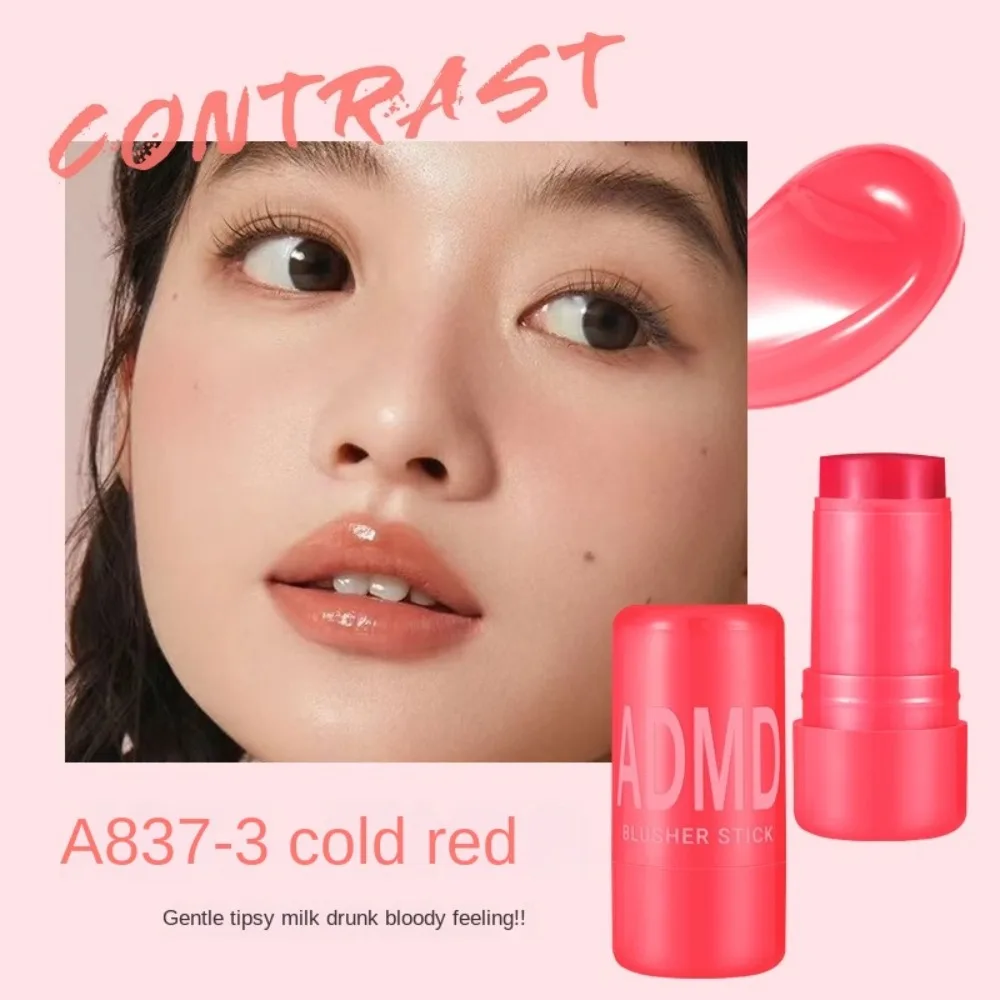 2 STKS 4 Kleuren Multi-Gebruik Lipgloss Matte Afwerking Langdurige Formule Gezichtscontour Rouge Mode 3-in-1 Ontwerp Matte Lip Tint