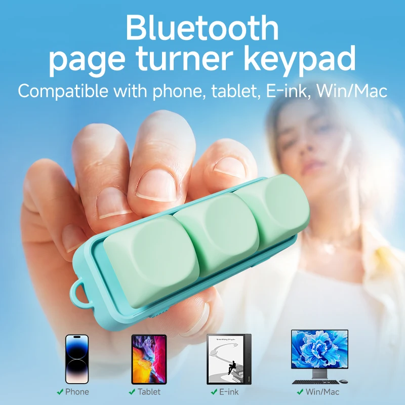 Free3 Keypad Phone Tablet Bluetooth Remote Control Reader Page Turner
