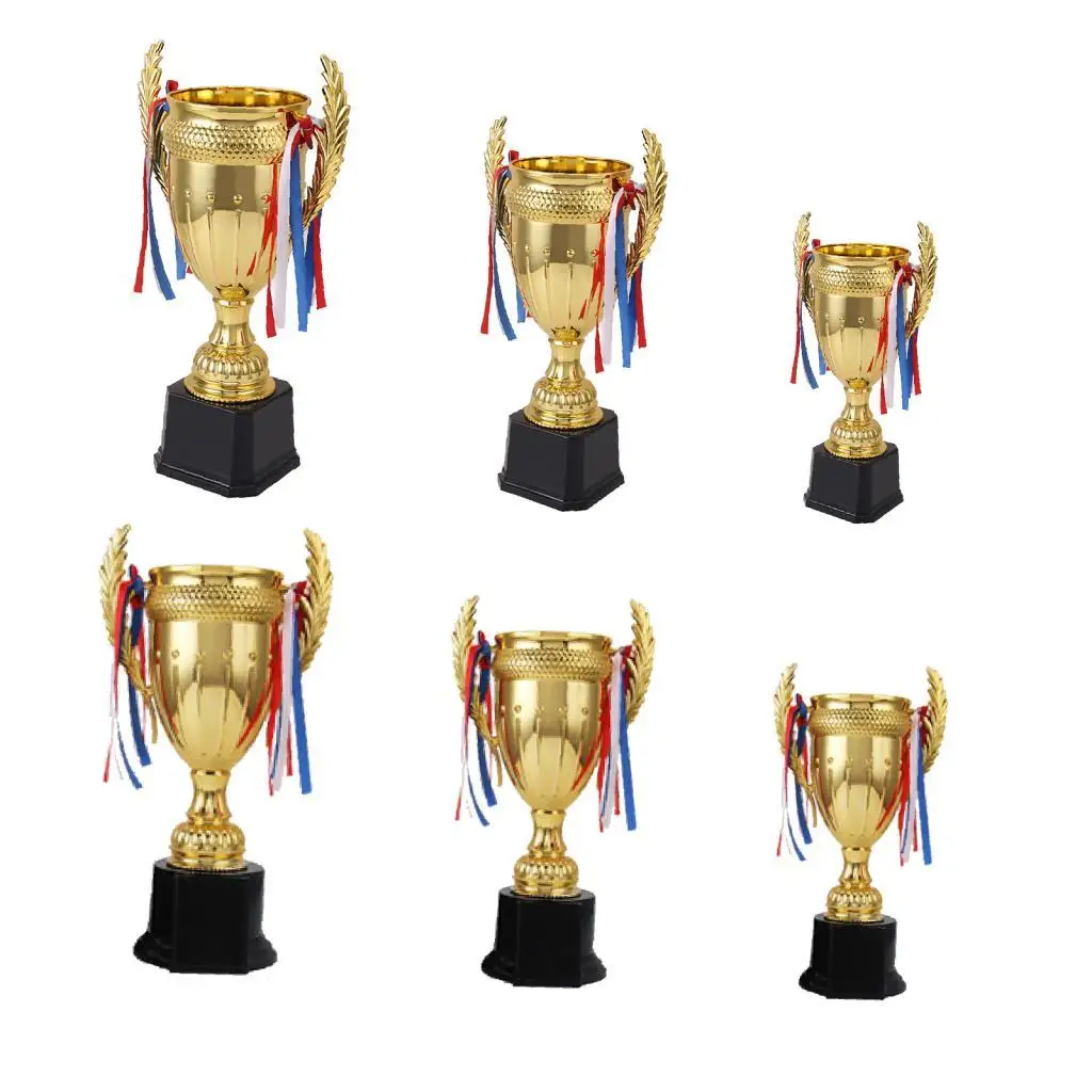 Award Trophy ,Winner Trophy with Ribbons for Kids Adults, Participation Trophy for Celebrations Party Favors