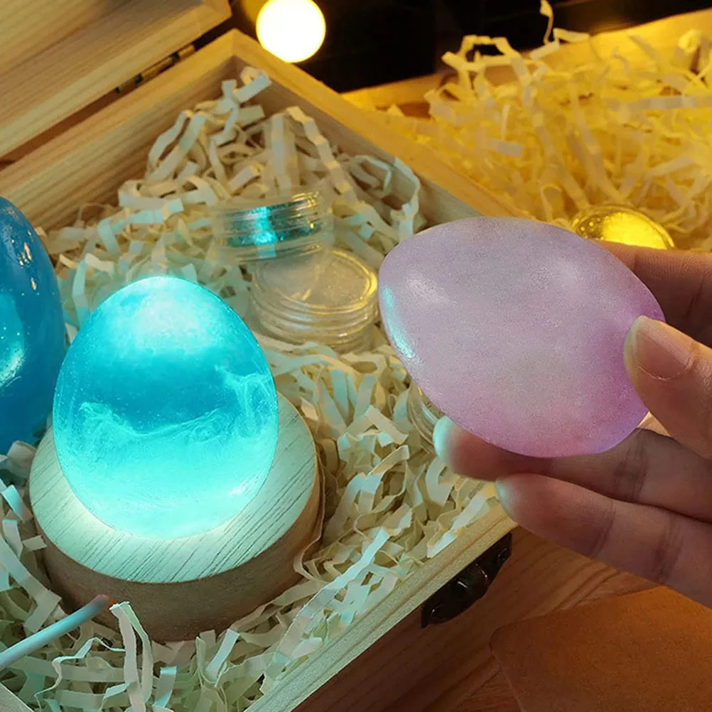 

3Pcs Egg Silicone Molds Flexible Mold for DIY Epoxy Resin Crafts Handmade Decoration Egg Shaped Epoxy Mold