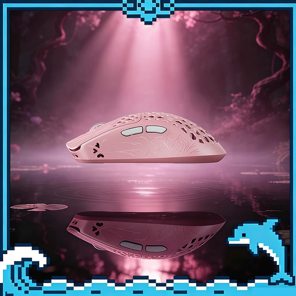 

Vancer Akitsu Pink Carbon Fiber Mouse Paw3950 8000Hz Polling Rate Gaming Mice 40gram Lightweight Mouse PC Accessories Valorant