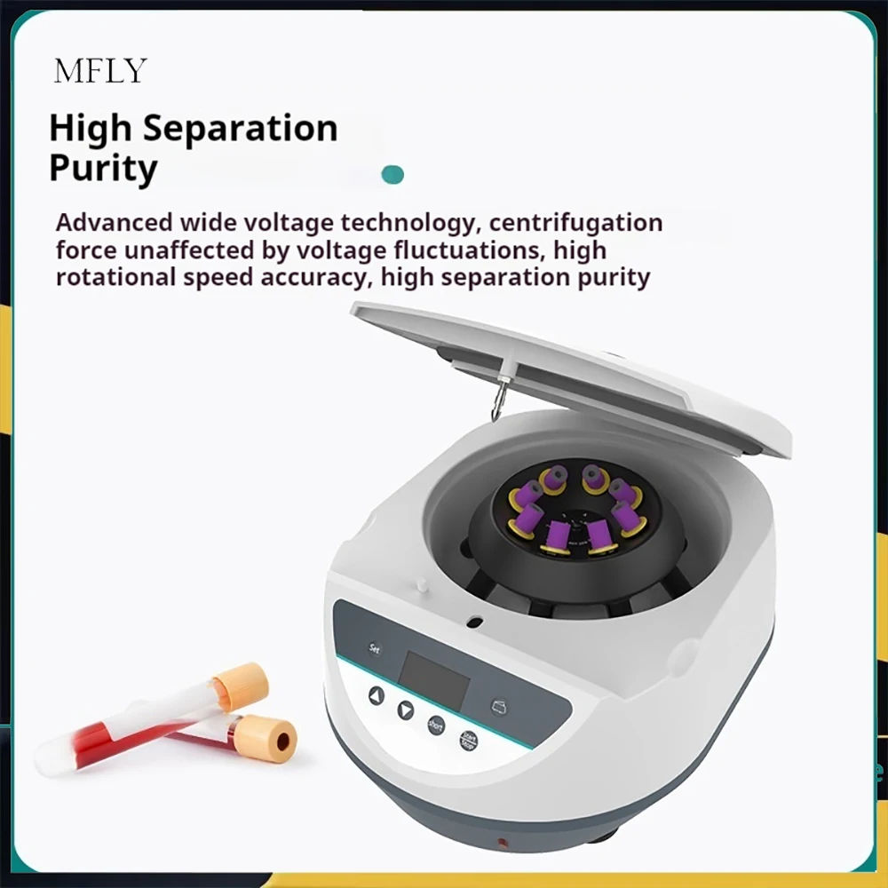 Mini Centrifuge Machine Lab Pcr Digital Adjustable Speed 4000 rpm For Centrifuge Tube And Micro Blood Collection Tube