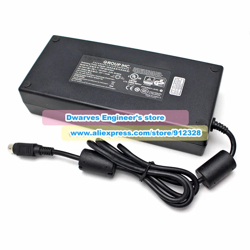 

Оригинальный адаптер переменного тока FSP FSP180-AHAN1, 180 Вт, 12 В, 15 А, зарядное устройство для ноутбука Tsinghua Tongfang Elite V55V35, 4 контакта