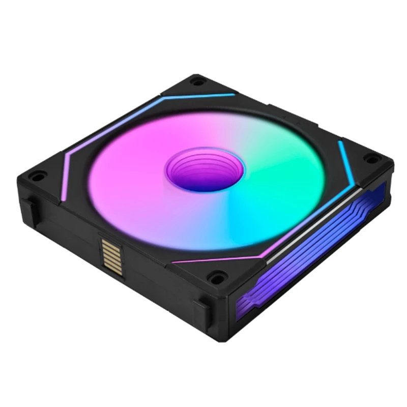 LIANLI building block fan three generations LIAN LI SL-INF120 infinite mirror mute temperature control splicing chassis  5V argb