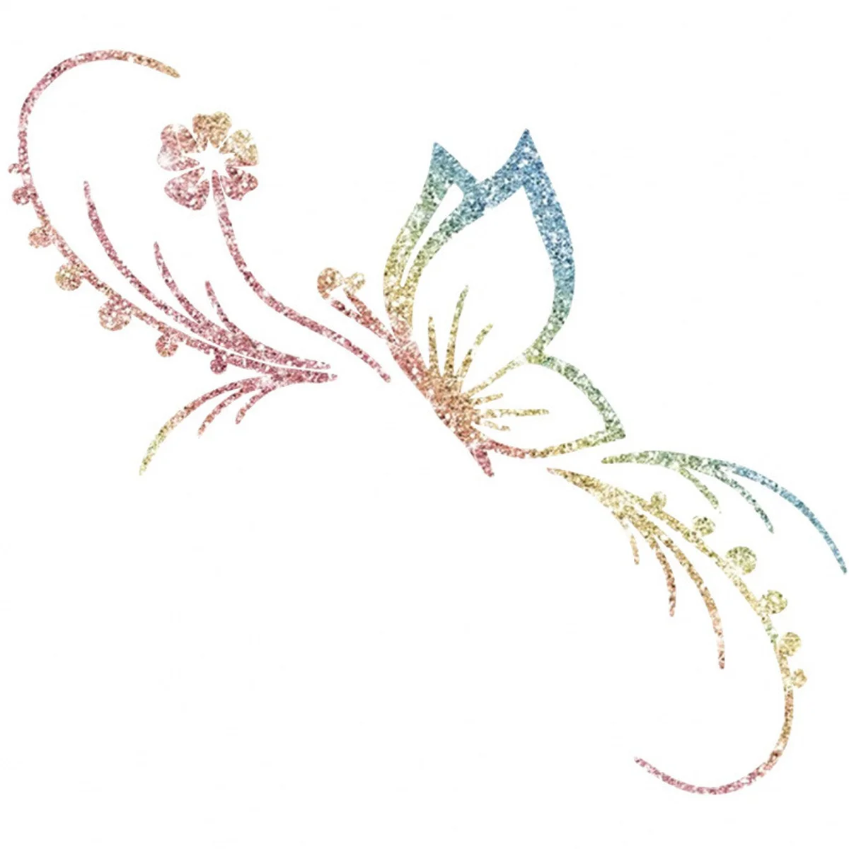 Creative Butterfly Flower Pattern Car Sticker Luminous Reflective Decorative Window Body Decoration Adhesive Decal view 5