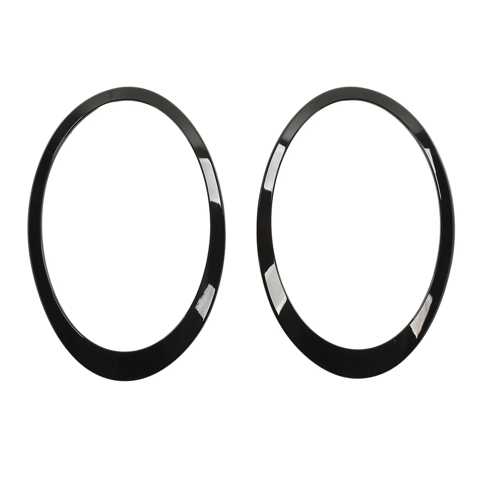 2 pcs Gloss Black Headlight Surround Cover Trims Molding for Cooper Clubman F54 S JCW 2015‑2022 51138739497 Headlight Trim Ring