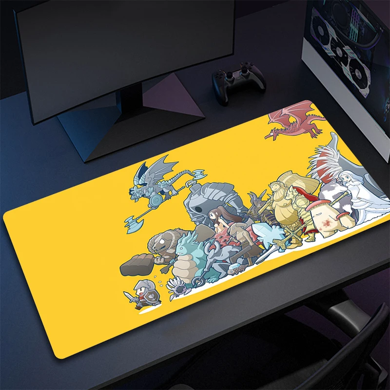 

Gamer Mouse Pad Dark Souls Large Gaming Mousepad XXL Anime Locking Edge Keyboard Pads Game Rubber Mouse Mat HD Print Accessories
