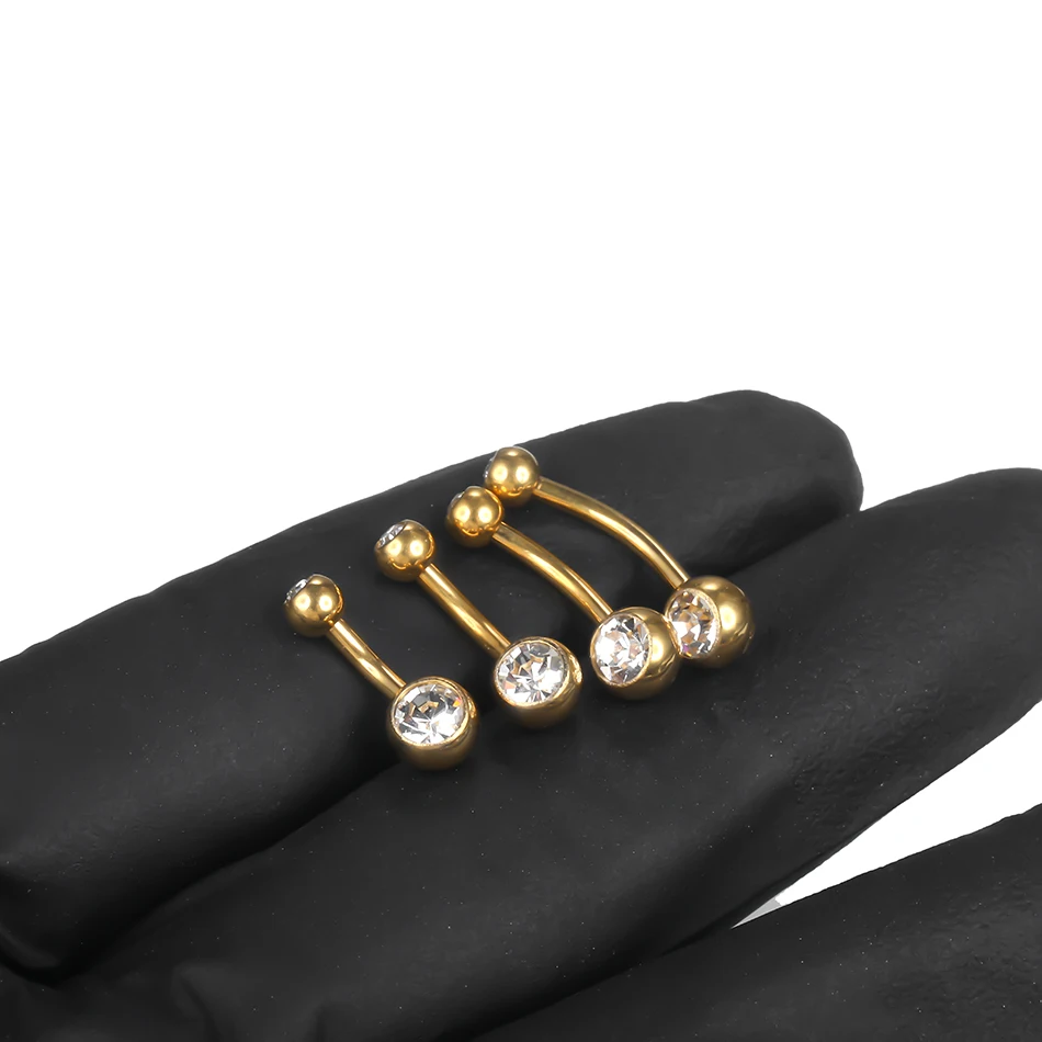 1PC 14G Titanium Navel Piercings Belly Button Rings CZ Crystal Piercing Ombligo Navel Earring Piercings Sexy Body Jewelry Women