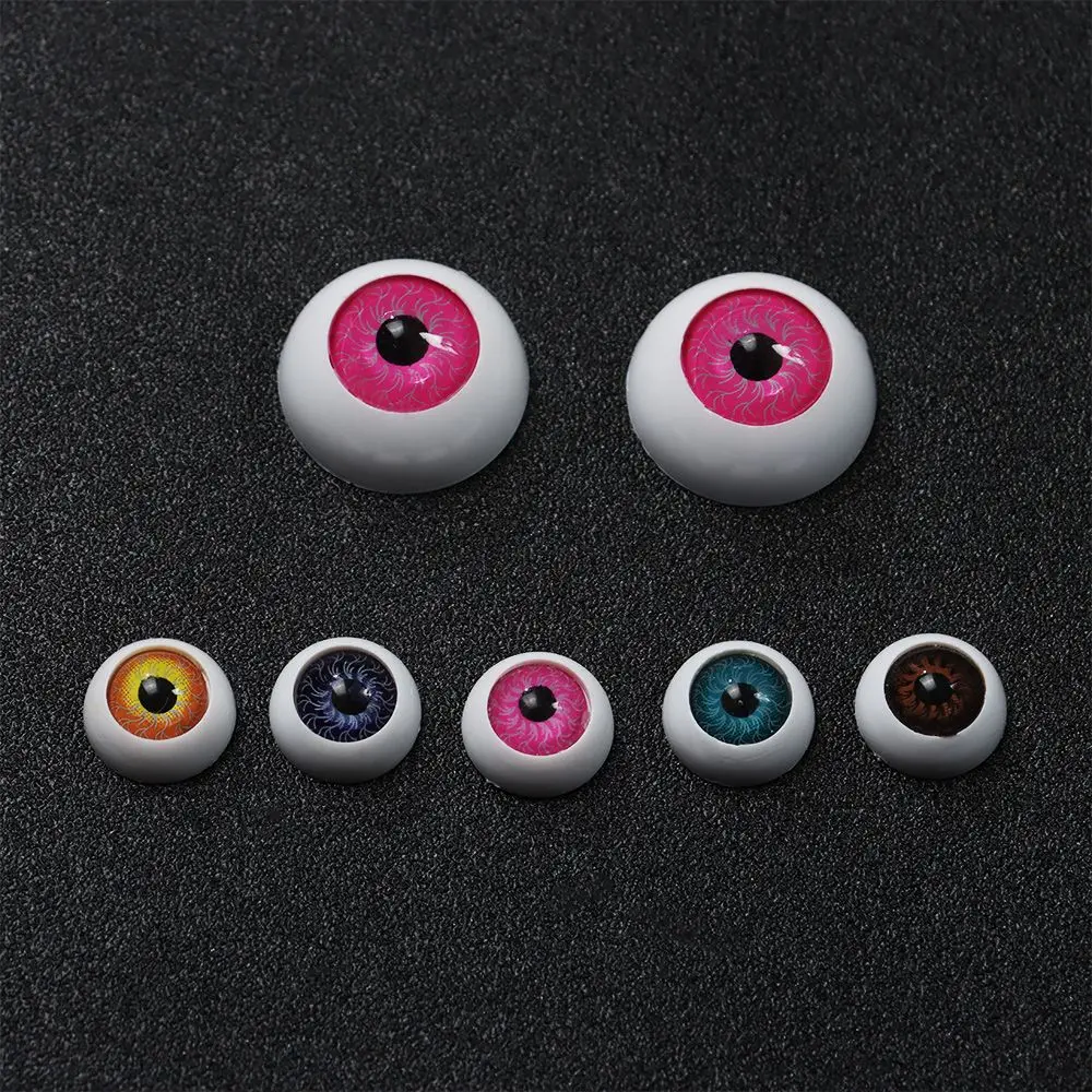 Plastic Doll Safety Eyes for Animal Toy, Puppet Making, Dinosaur Round Eyes, BJD Doll, DIY Craft Acessórios, 12mm, 20mm, 10Pcs