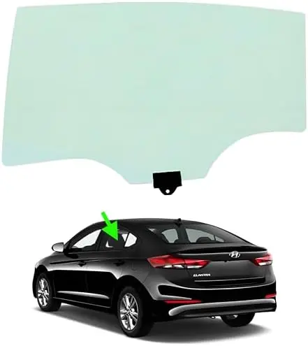 

2017-2020 Стекло левого заднего окна Elantra – Замена из закаленного стекла, одобренная DOT, FD25899GTY