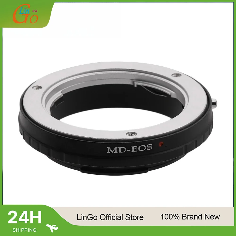 LinGo MD-EOS Mount Adapter Ring For Minolta MD Mount Lens To Canon EOS EF Mount Camera