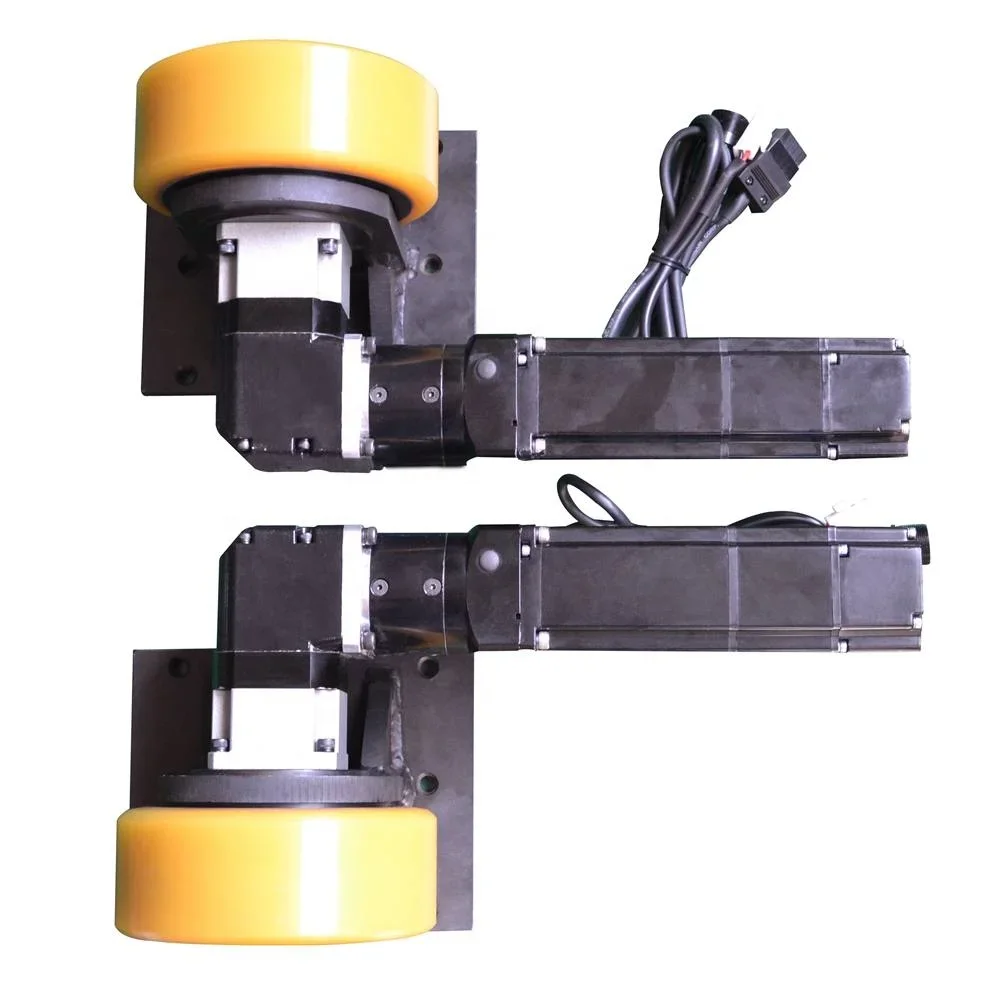 200W 24V AGV Mouse Intralogistics Automation Brushless DC Motor Differential AGV Drive Wheel Unit