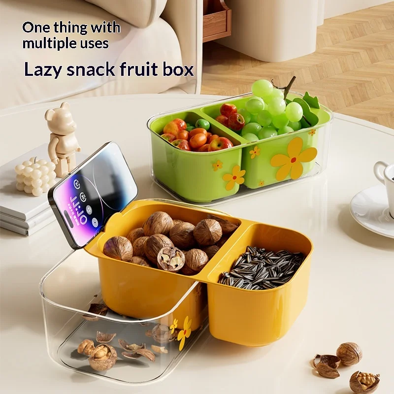 2in1 Drain Basket Grid Fruit Basket Telescopic Water Filter Thickened Vegetable Washing Basket with Lid Double-layer Fruit Plate