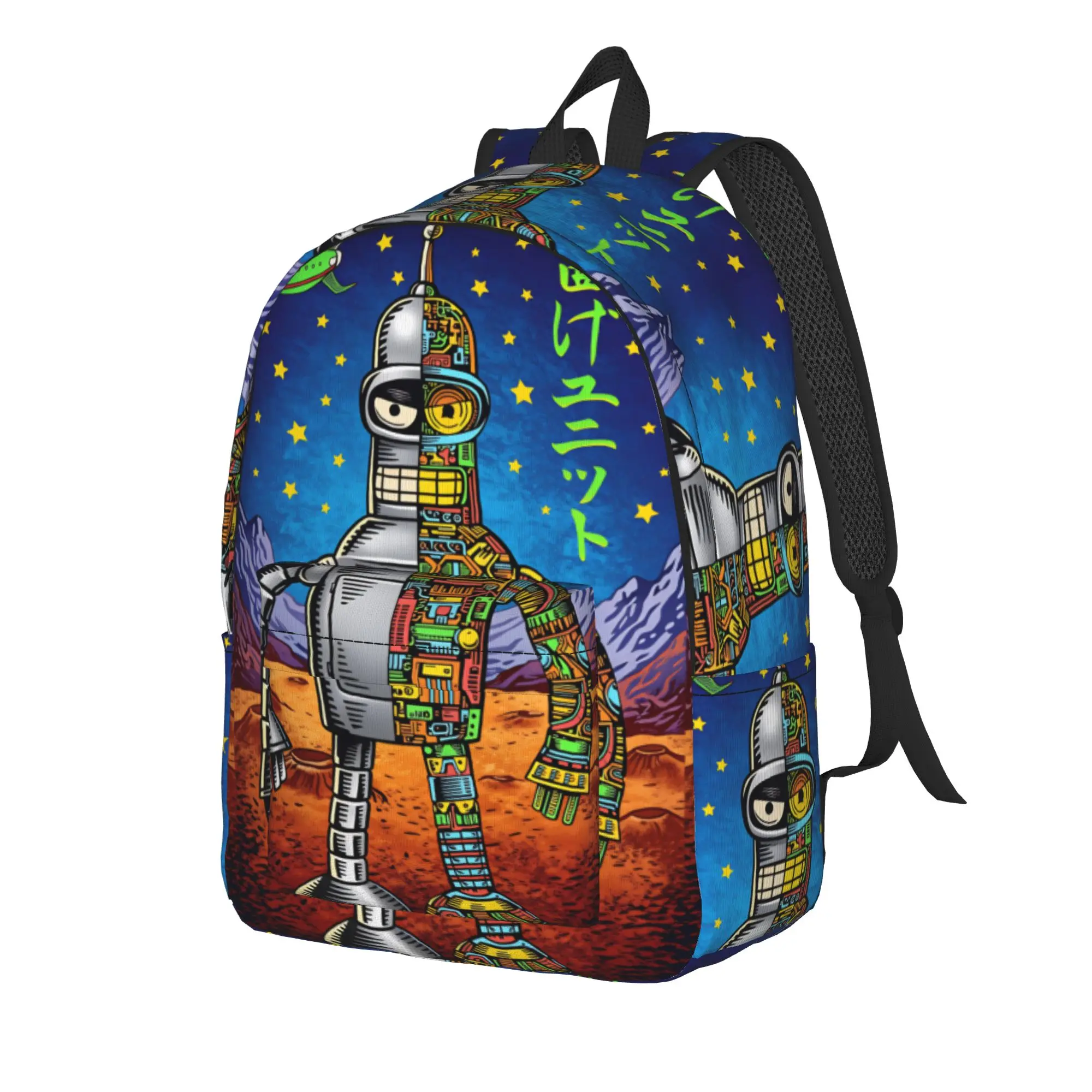 Futuramas Cartoon Comic Backpack  Girl Polyester Travel Backpacks Soft Kawaii School Bags Rucksack