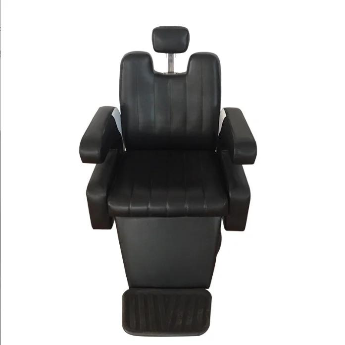 Black Hairdresser Chair Dedicated To Hairdressing Salon Barber Chair Vintage