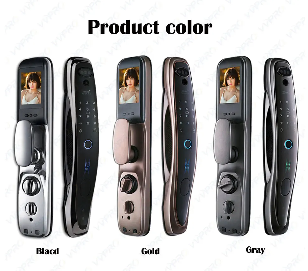Door Lock Face Recognition Lock Digital Security Touch Screen Keyless Face Smart Door Lock USMart go s888