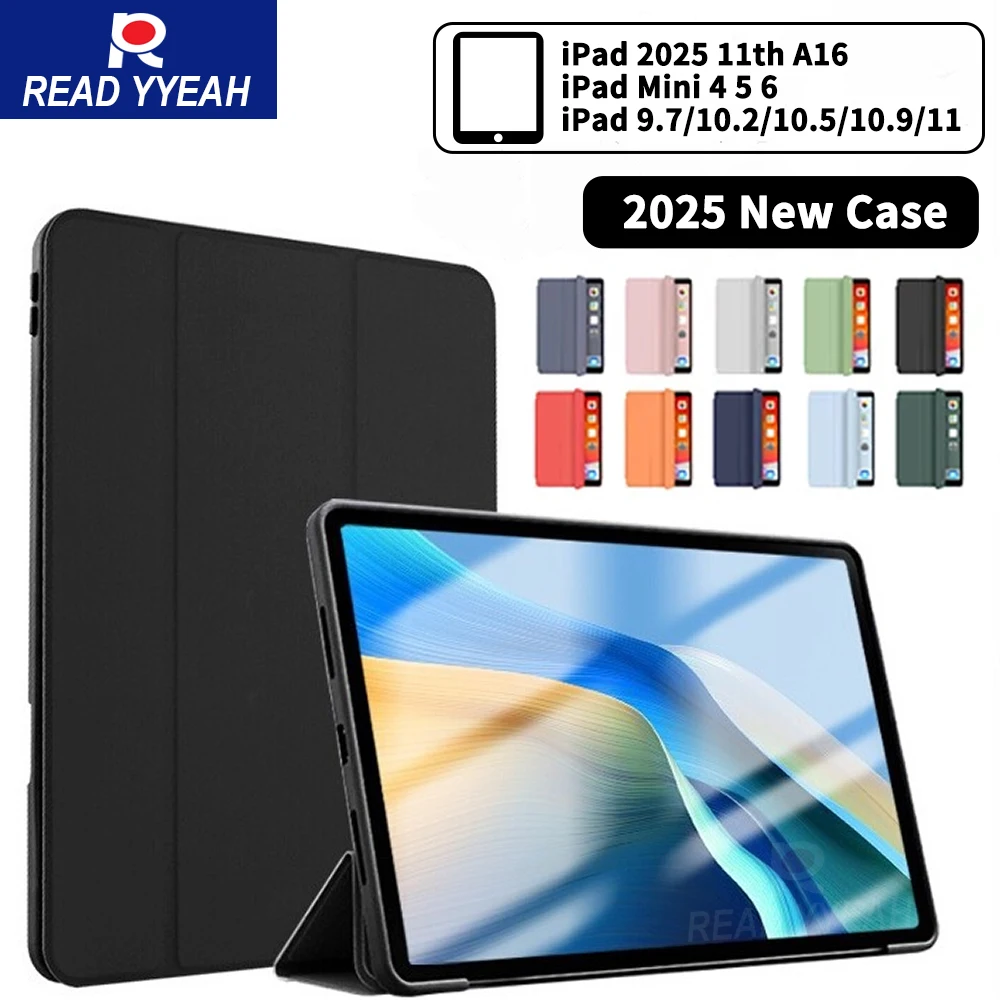 2025 New Case for iPad Air 1 2 Air 3 10.5 Case iPad 5th 6th 7th 8th 9th Gen iPad 10.9 2022 Pro 11 2020 9.7 2018 Mini 6 5 4 Case