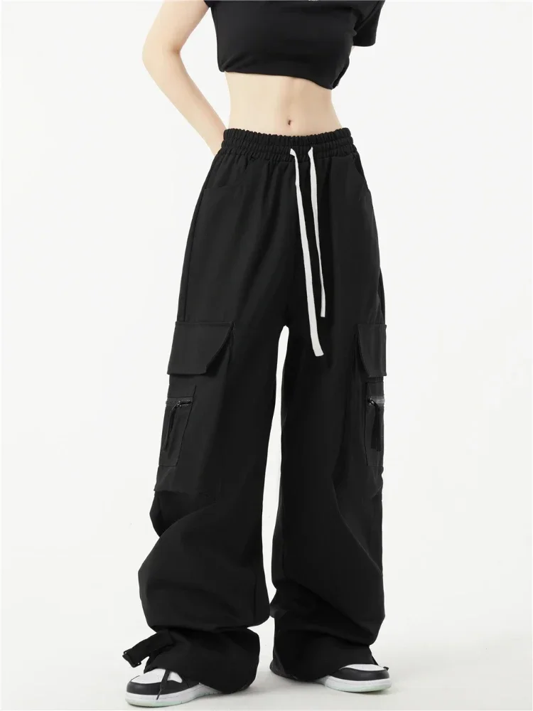 Pantaloni cargo da donna multi tasche stile americano tutto-fiammifero lunghezza intera autunno giovanile popolare pantaloni Hip Hop Harajuku studenti