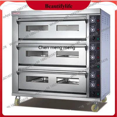 AB02  Double-layer Electric Oven Bread Biscuit Baking Oven Individual Temperature Control Baking Oven Catering Equipment