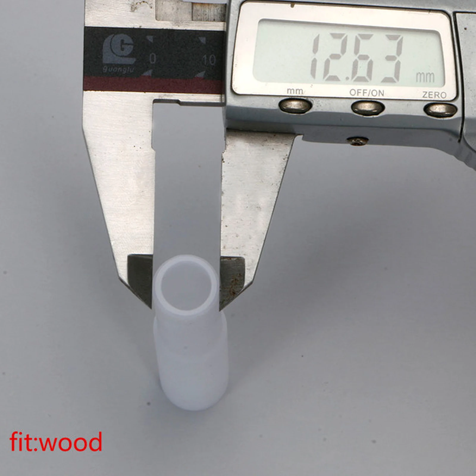 10pcs Golf Shaft Extension Extender 12.63mm/13.6mm White Plastic Golf Club Extension Rods Fit for Wood and Iron Shafts