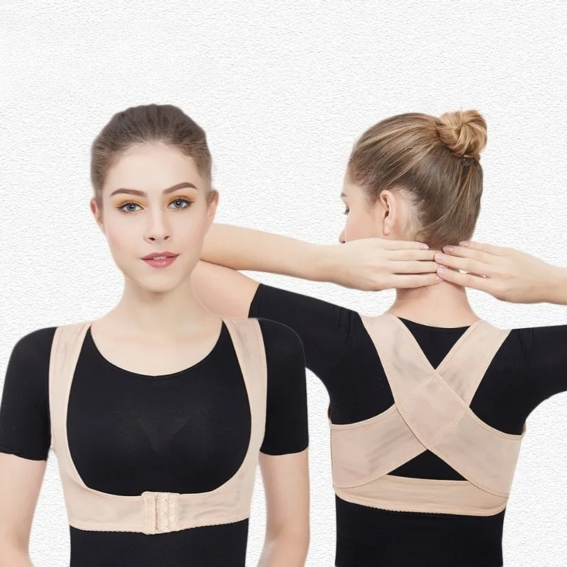 Adjustable Posture Corrector Women Hunchback Relief Back Support Belt Spine Alignment Device Office Sitting Shoulder Straightene