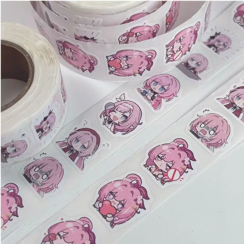 500Pcs/Pack Game Honkai Impact 3 Cartoon Elysia Anime Theme Seal Labels Stickers For DIY Gift Baking Package birthday gift
