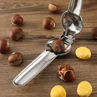 Stainless Steel Nutcracker Tool Heavy Duty Nut Cracker for Chestnuts Walnuts Hazelnuts Pecan Almonds Sheller Kitchen Gadget