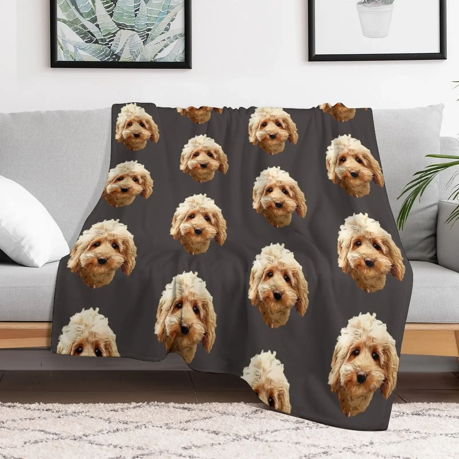 Cavapoo Cockapoo Doodle Cuteness Throw Blanket christmas gifts Sofa Throw Baby Luxury St Blankets