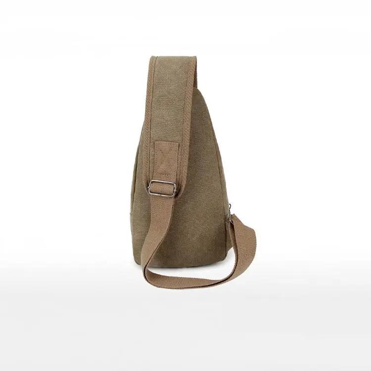Men's Casual Canvas Chest Crossbody Bag - close-up view