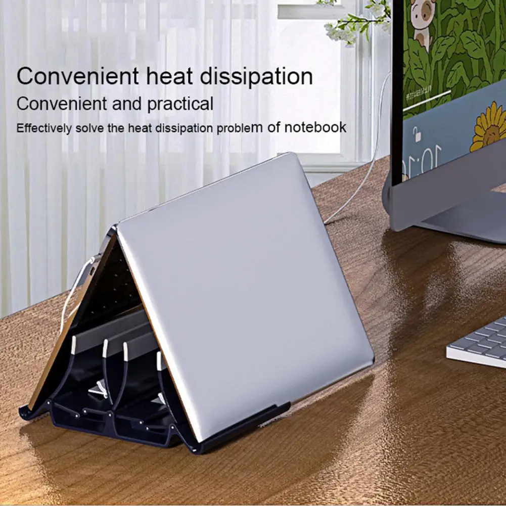 Laptop Stand Vertical Double Clip Non slip Silicone Space saving Storage Notebook Desktop Holder Dock Station for Phone