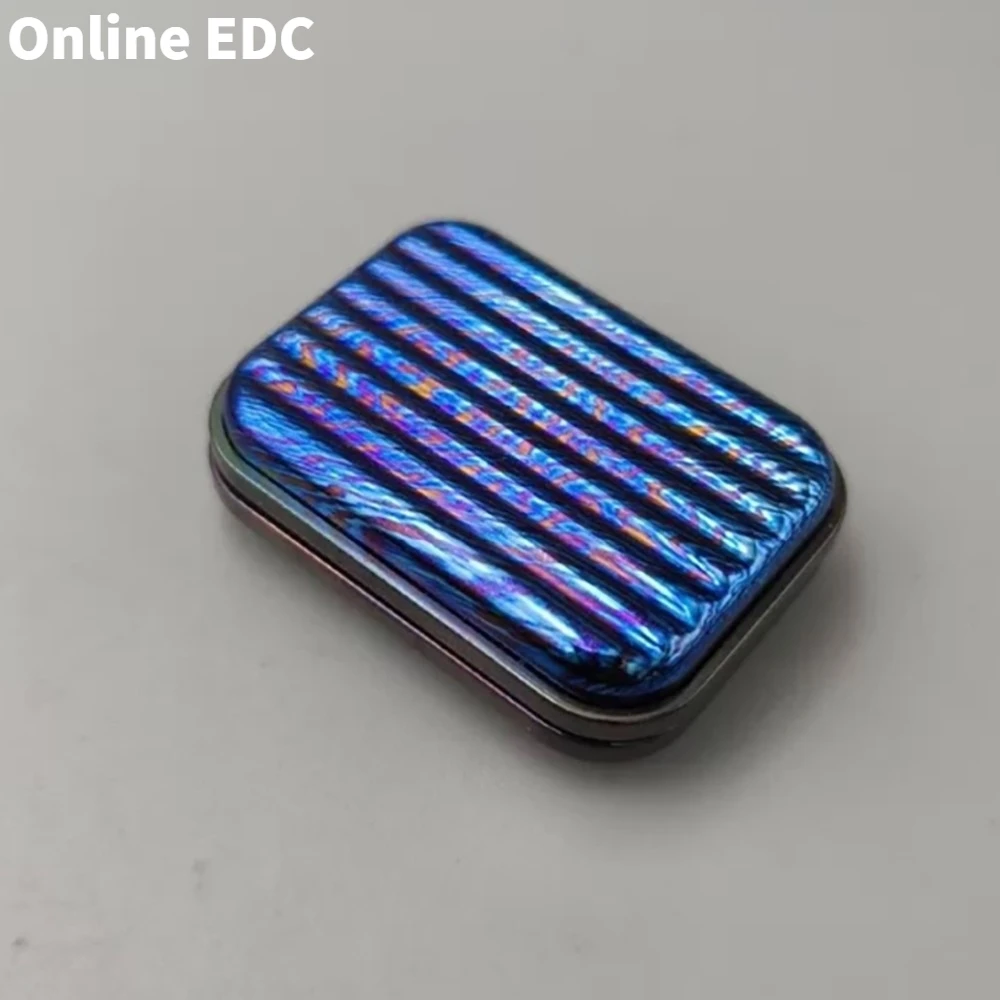 Pre proprietà Viaggi EDC Illimitato Pushing Slider Timascus Fidget Giocattoli per adulti Disegni originali Gadget per alleviare l'ansia