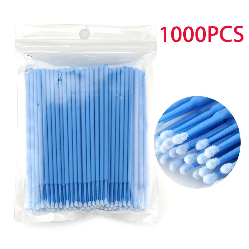 500/1000PCS Wimpern Reinigung Pinsel Hoch Bunte Kristall Pinsel Wimpern Micro Pinsel Schönheit Make-Up Sauber Entferner Werkzeug Großhändler